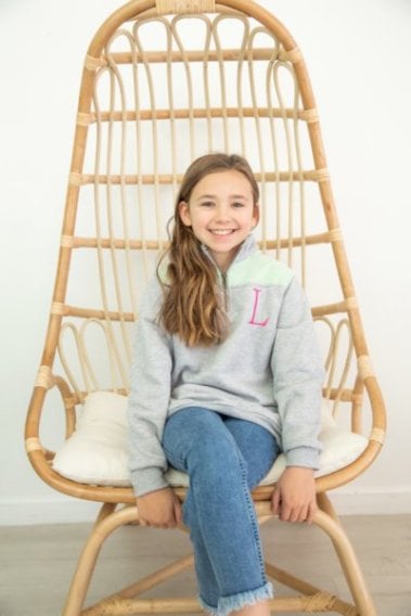 Kids Monogrammed Pullover