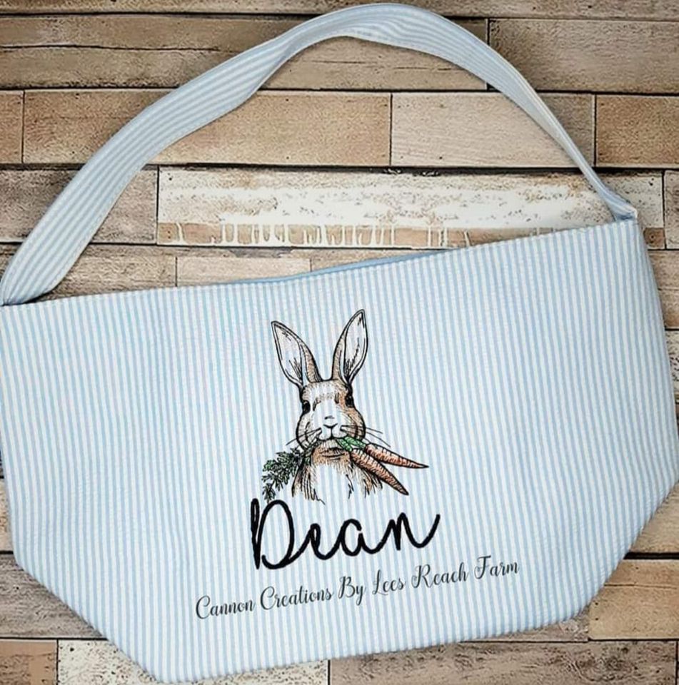 Personalized Easter Bucket *Name and bunny design*