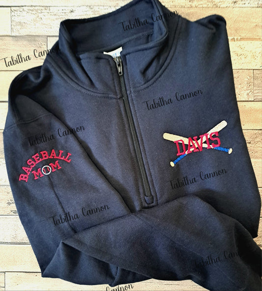 Bats Crossing pullover with one sleeve design