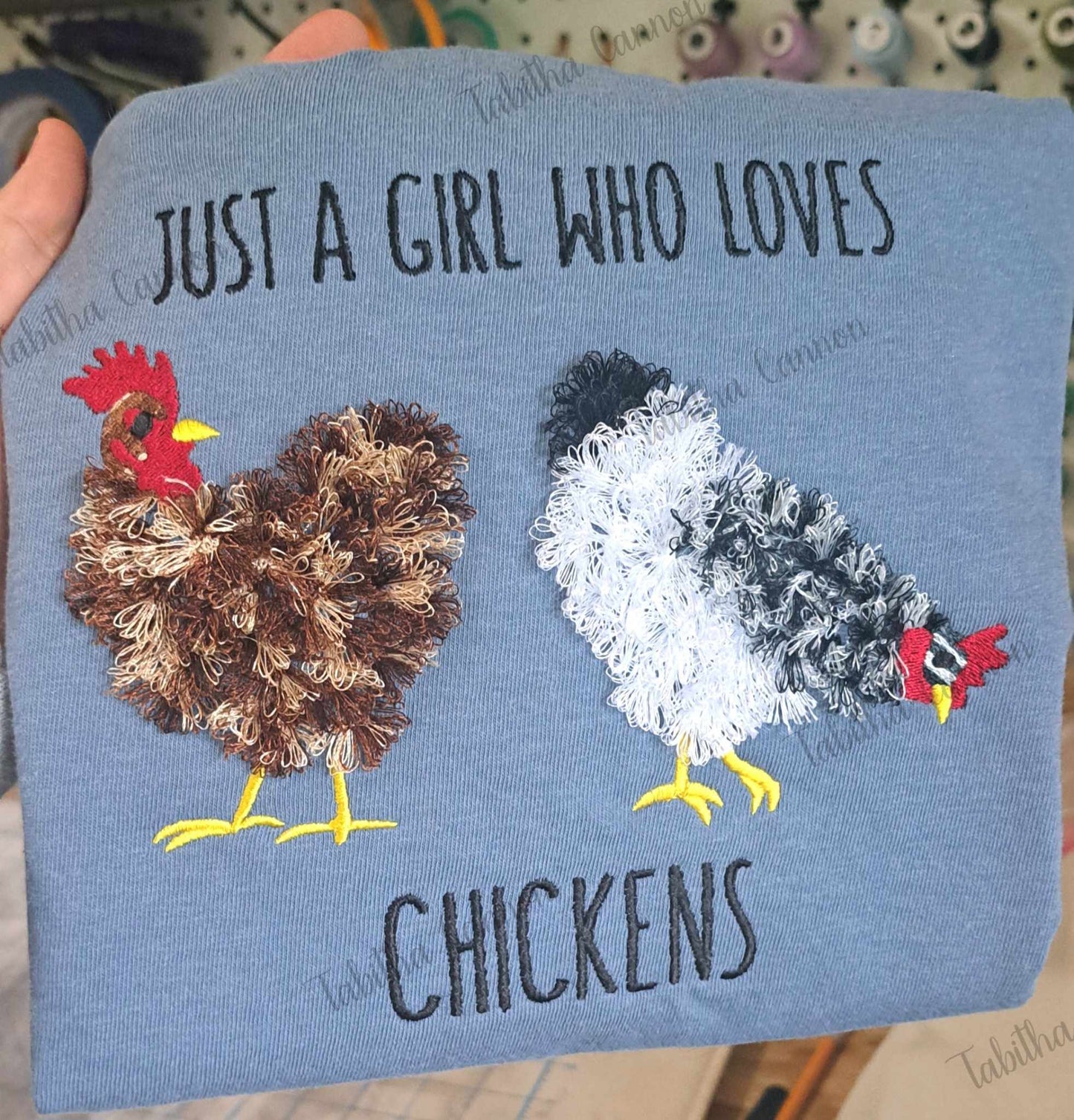 Kid Just a girl who loves chickens tshirt