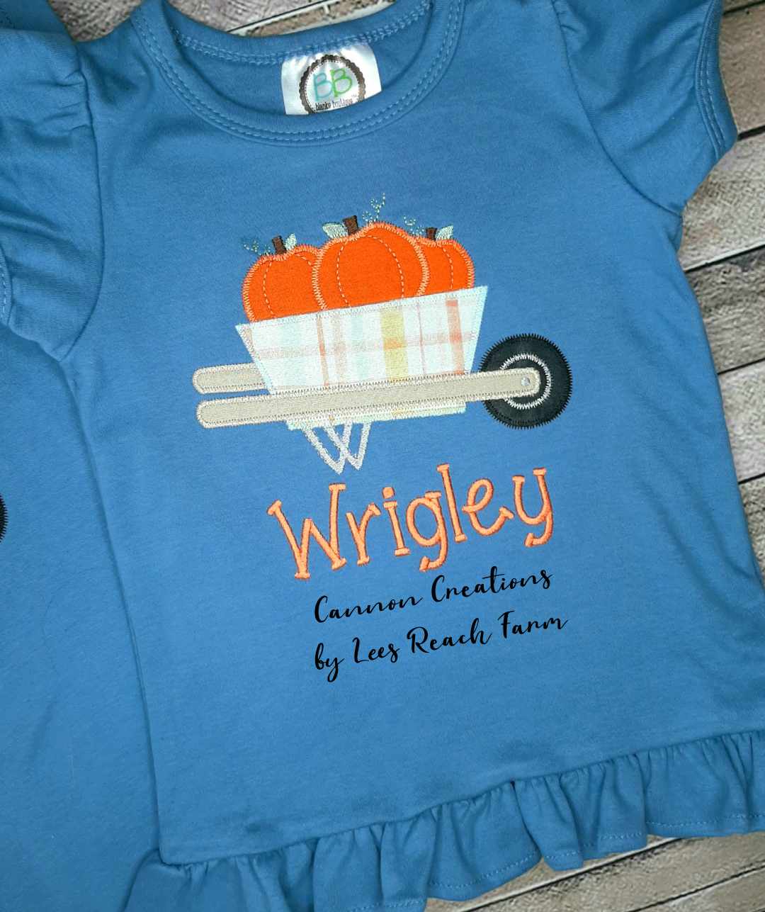 Wheelbarrow pumpkins shirt