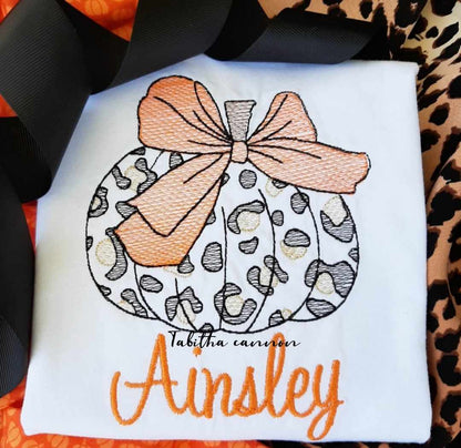 Leopard Pumpkin shirt