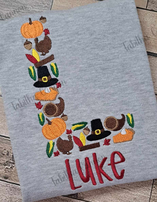 Thanksgiving Alphabet Shirt